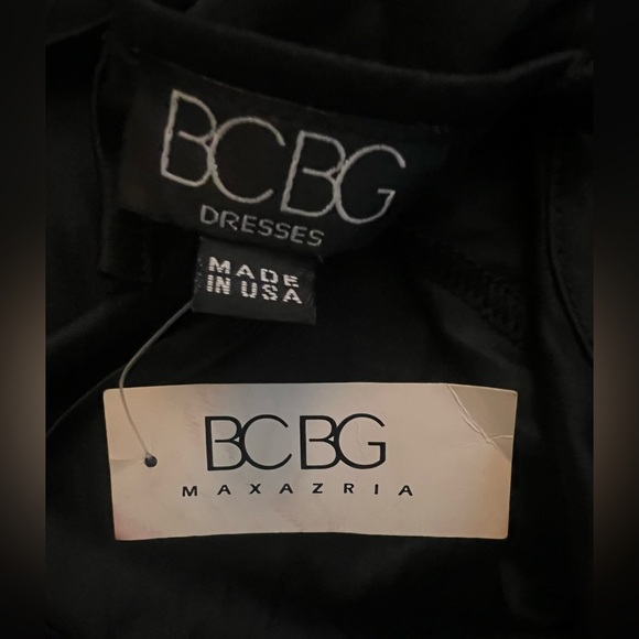 BCBG Max Azria Y2K Black Slip Dress Halter Backless NWT Small USA Made - Picture 5 of 7